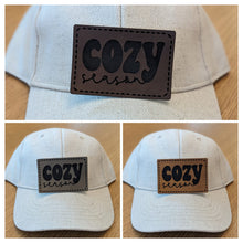 Load image into Gallery viewer, Cozy Season - leatherette Patch 2.25" x 3.25" Printed area