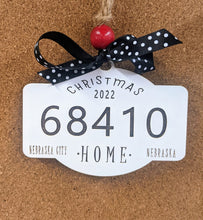 Load image into Gallery viewer, Zip code ornament - Wood ornament