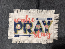 Load image into Gallery viewer, Wake Pray Slay - Sublimated Patch 2" x 4" Printed area