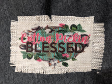Load image into Gallery viewer, Cotton Pickin Blessed - Sublimated Patch 2" x 4" Printed area