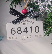 Load image into Gallery viewer, Zip code ornament - Wood ornament
