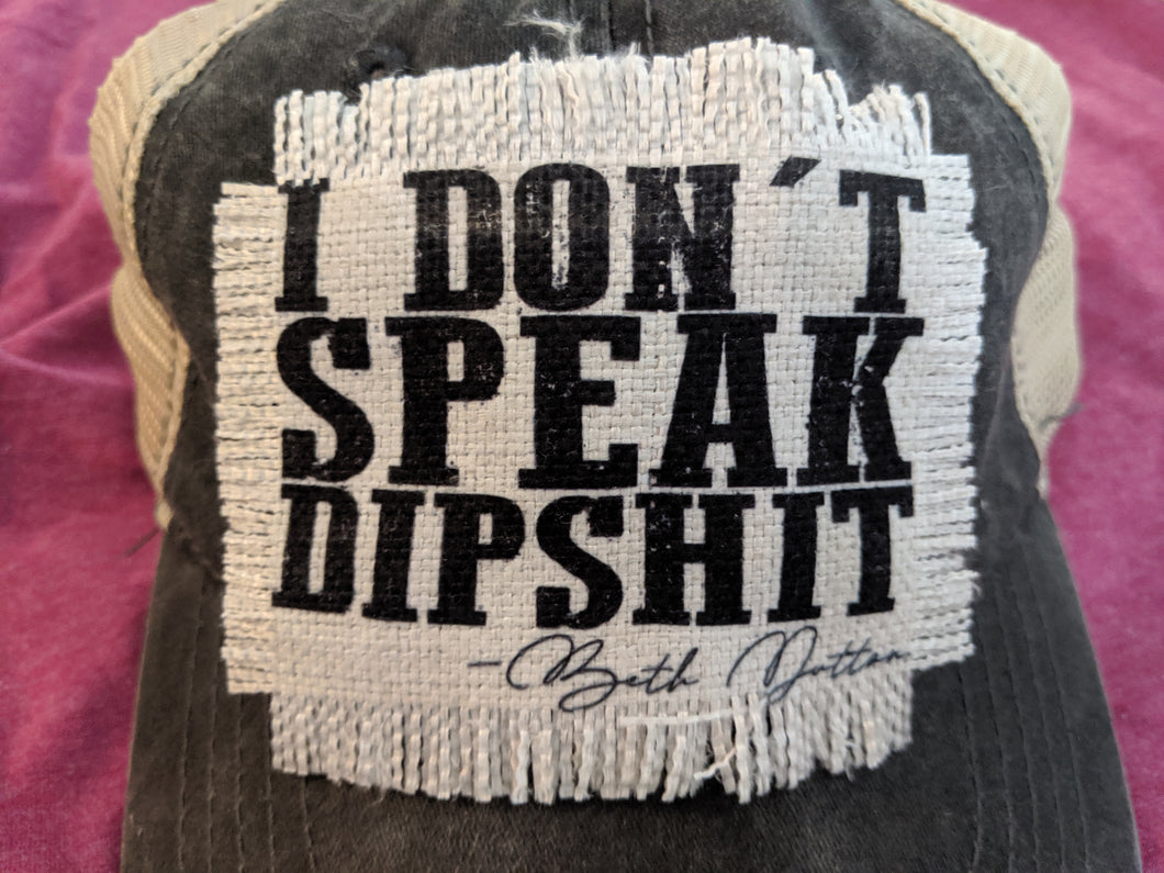 I Don't Speak Dipshit - Sublimated Patch 2