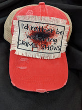 Load image into Gallery viewer, I&#39;d Rather be Watching Crime Shows- Sublimated Patch 2&quot; x 4&quot; Printed area

