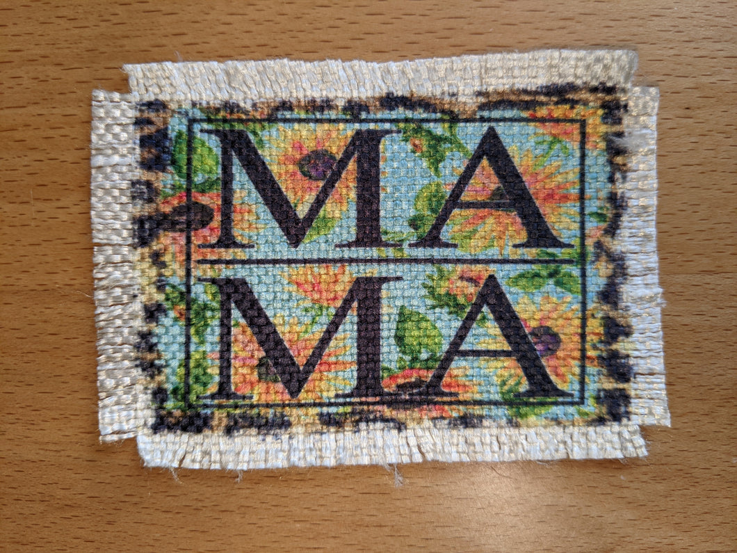 MAMA square of sunflowers  - Sublimated Patch 2