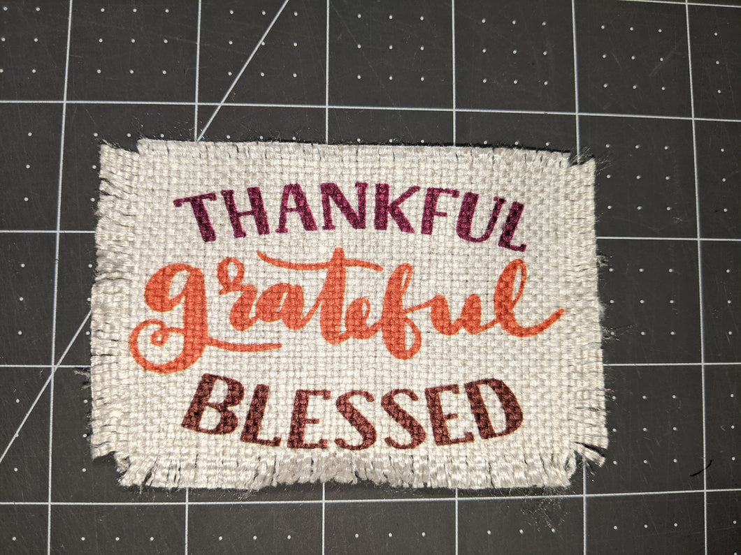 Thankful Grateful Blessed - Sublimated Patch 2