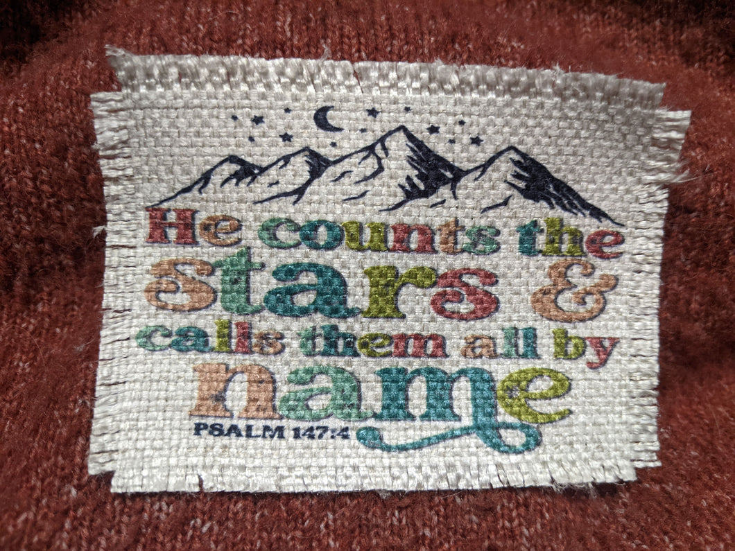 He counts the stars and calls them all by name - Sublimated Patch 2