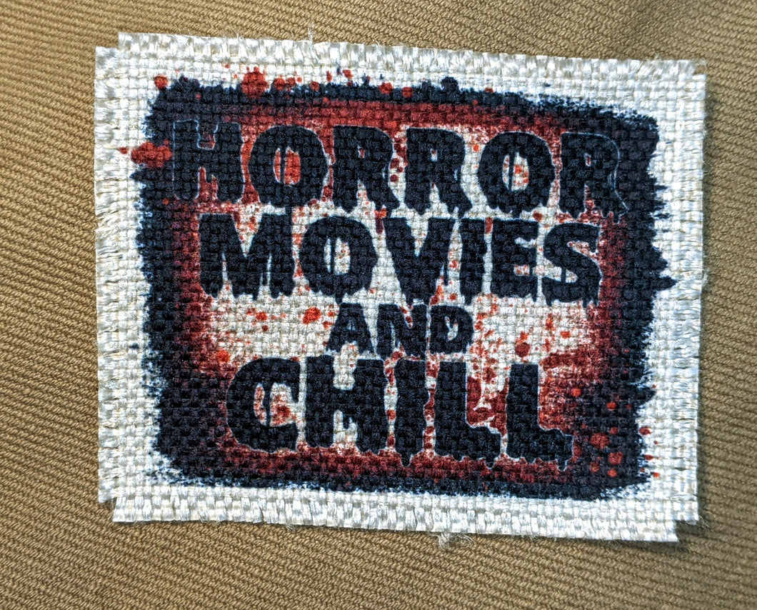 Horror Movies and Chill- Sublimated Patch 2