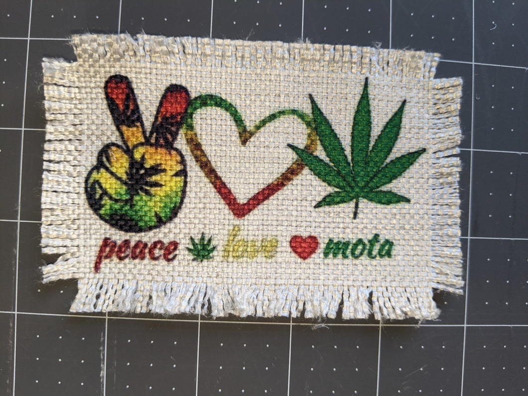 peace love mota - Sublimated Patch 2