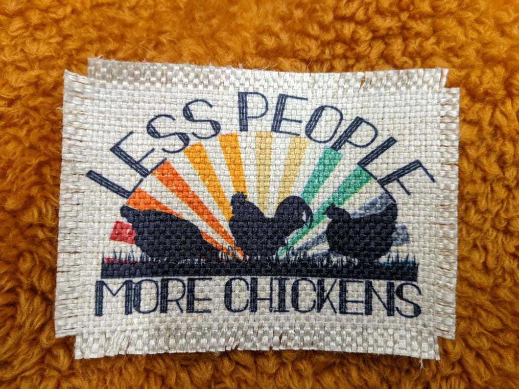 Less people more Chickens - Sublimated Patch 2