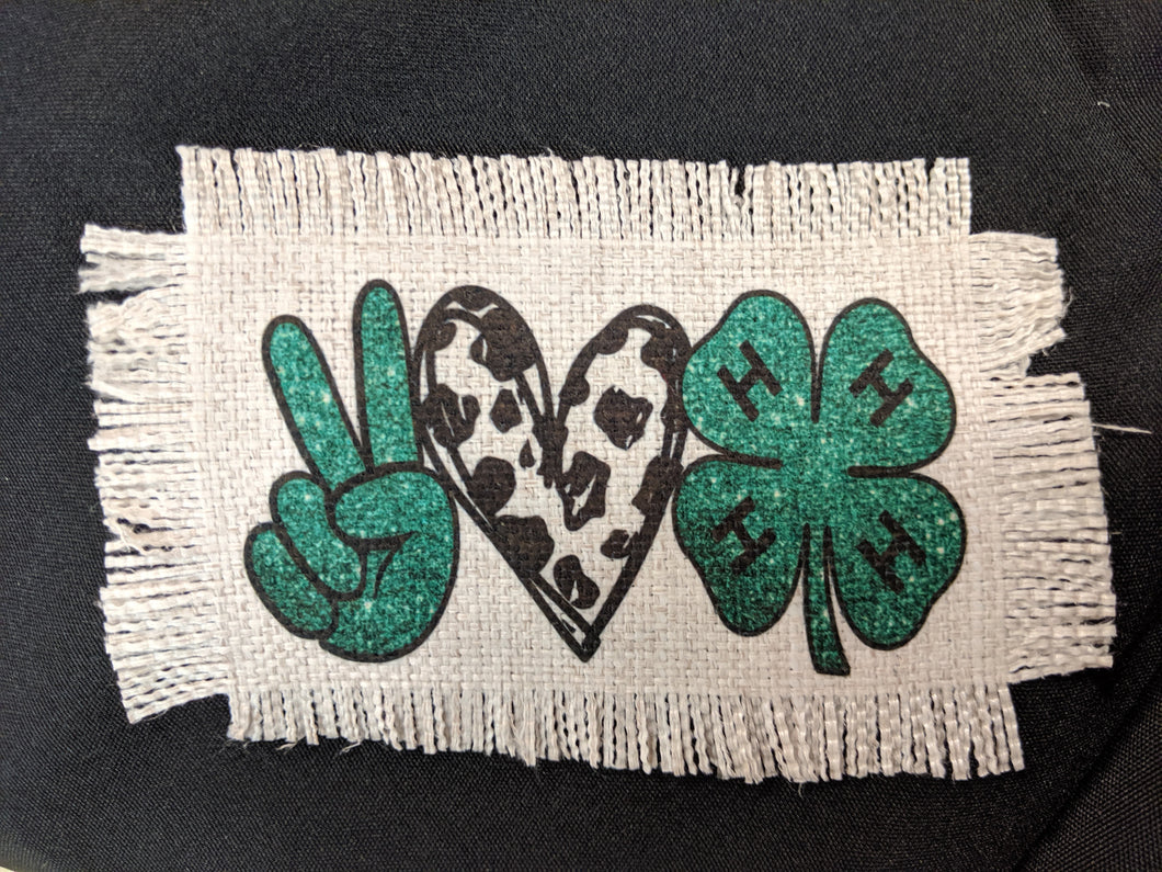 Peace Love & 4H - Sublimated Patch 2