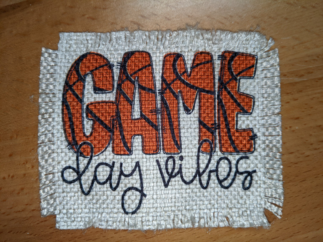 Game day vibes basketball  - Sublimated Patch 2