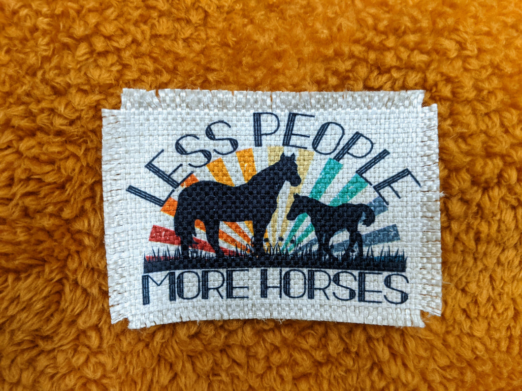 Less people more Horses - Sublimated Patch 2