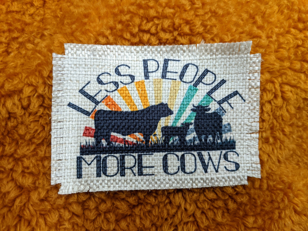 Less people more Cows - Sublimated Patch 2